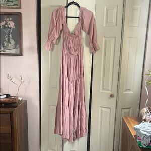 Chic Mauve Maxi Dress